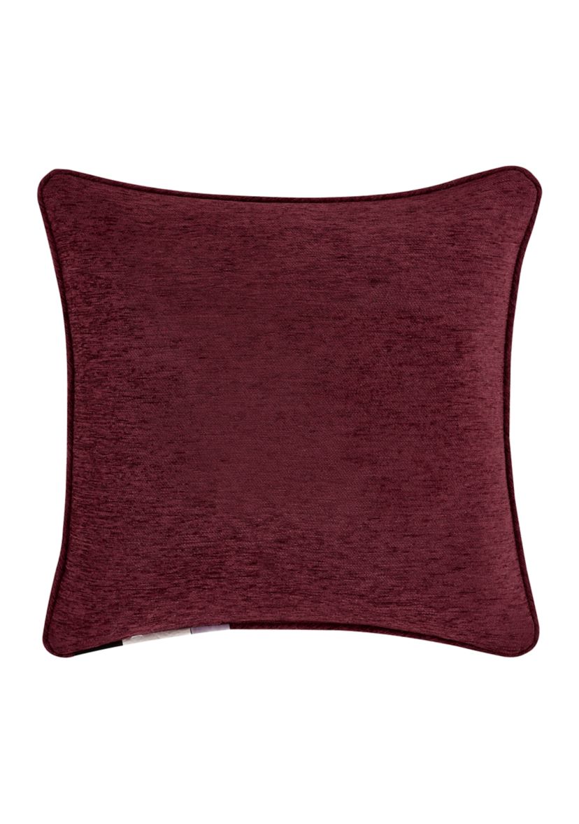 Garnet 18" Square Embellished Decorative Throw Pillow