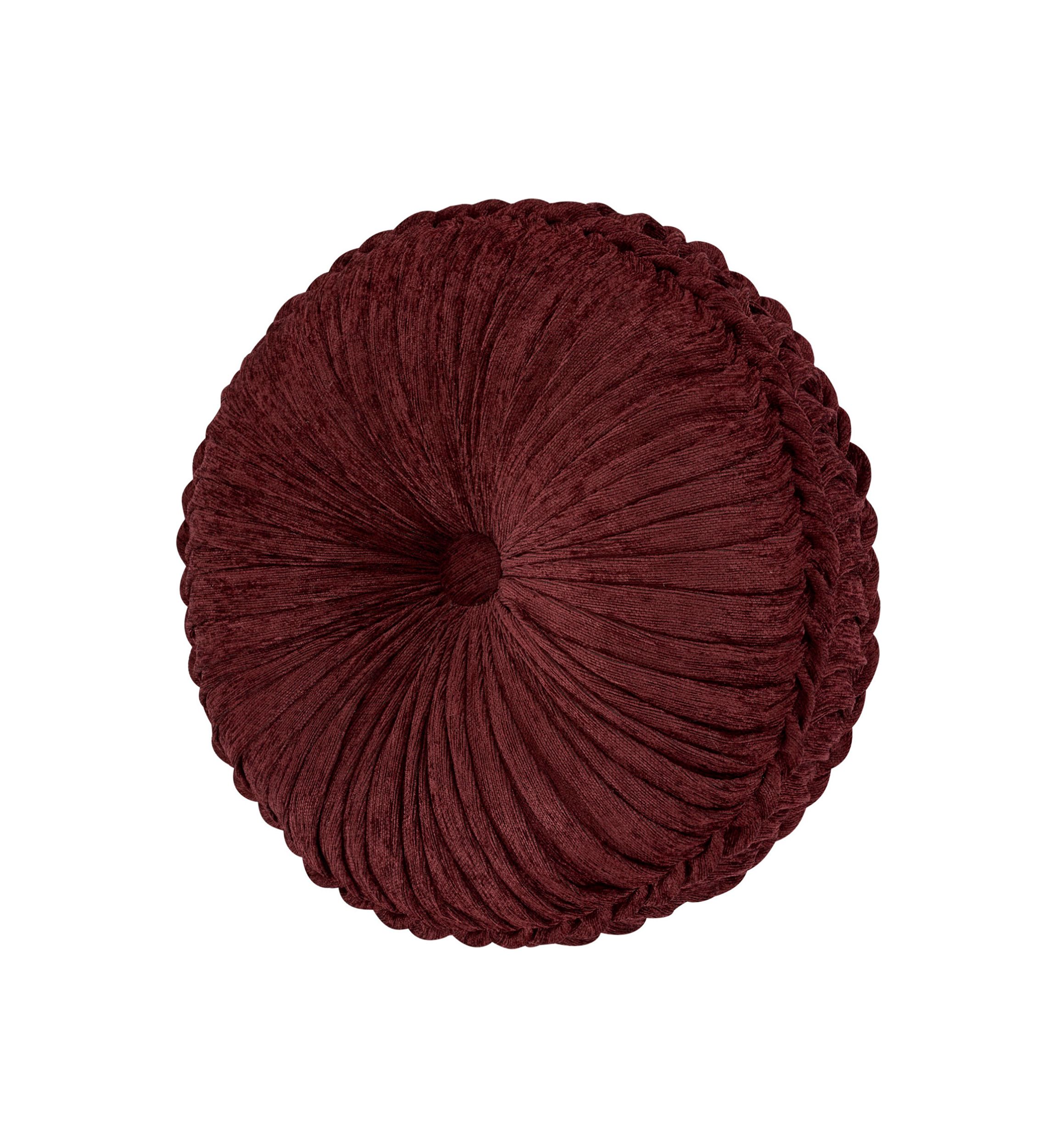 Garnet Tufted Round Decorative Throw Pillow