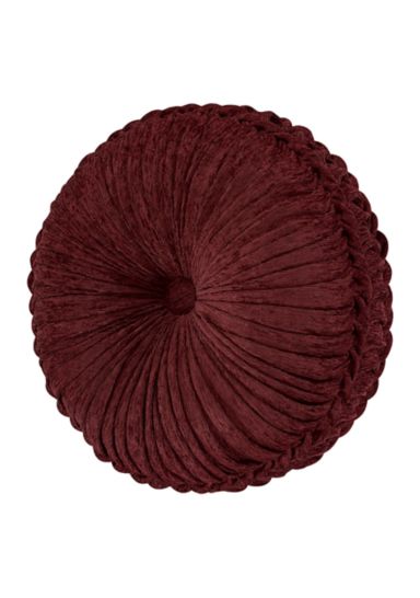Garnet Tufted Round Decorative Throw Pillow