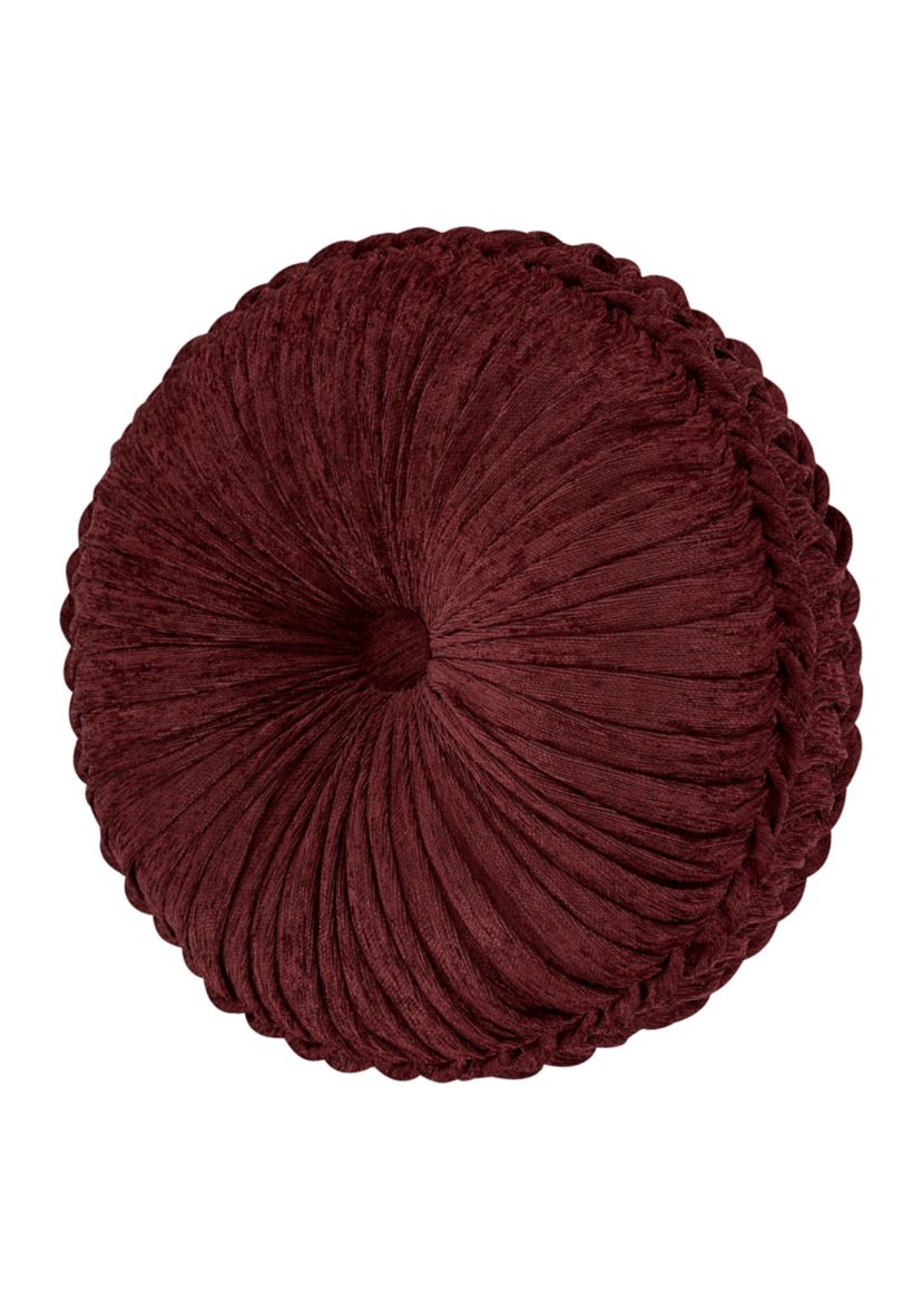 Garnet Tufted Round Decorative Throw Pillow