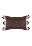 	  Mahogany Chocolate Boudoir Decorative Throw Pillow 