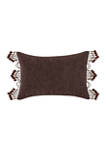 	  Mahogany Chocolate Boudoir Decorative Throw Pillow 