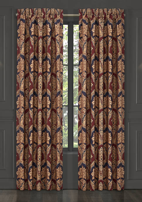 Five Queens Court Middleton Red 84 Inch Window