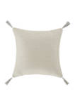  Aidan Silver 18 Inch Square Decorative Throw Pillow