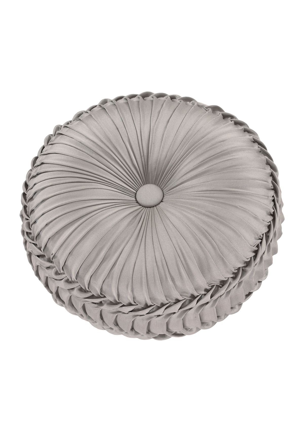 RICHMOND TUFTED ROUND PLLW:13.5 13.5:SILVER