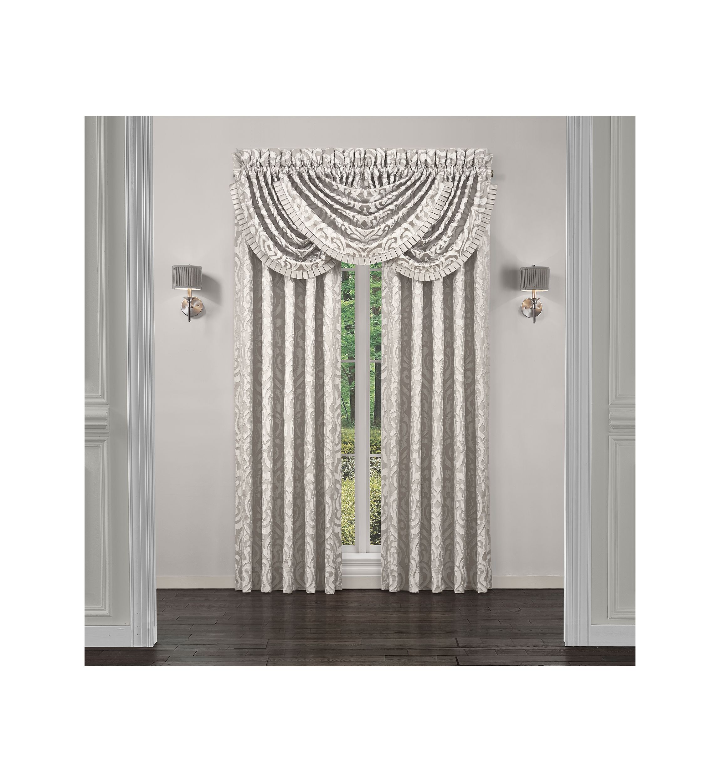 FA21 NAPOLI DRAPE:84-89 2 Wide:SILVER