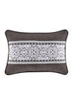	  Flint Charcoal Boudoir Decorative Throw Pillow 