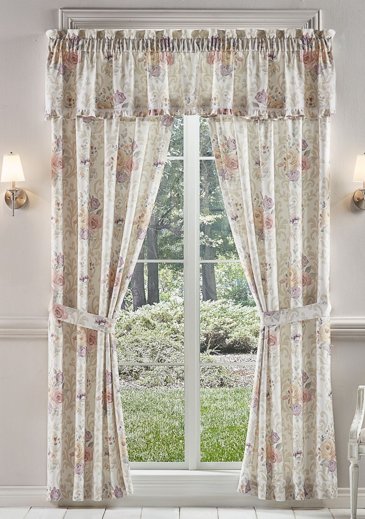 Chardonnay Drapery Panel Pair