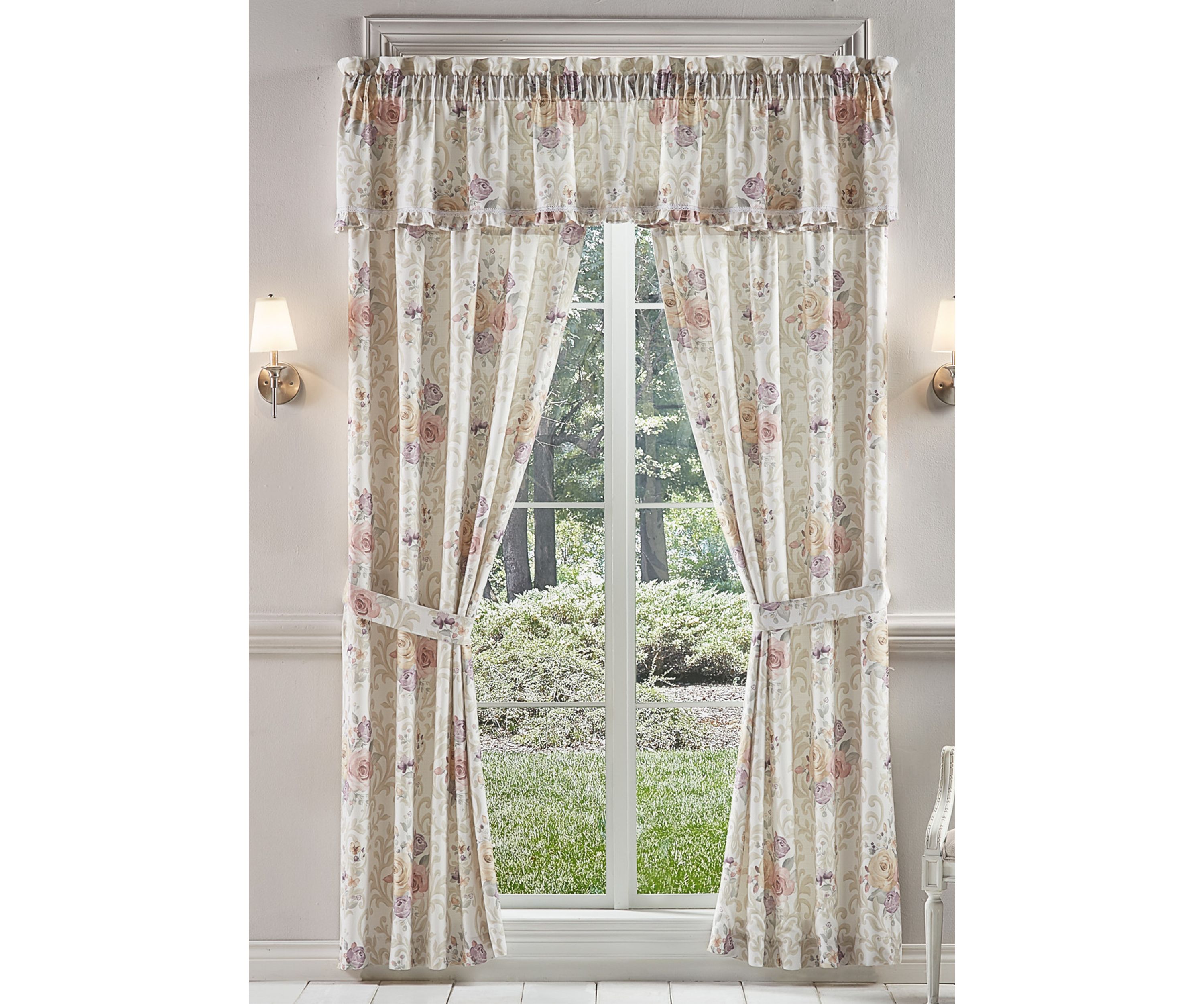 Chardonnay Drapery Panel Pair
