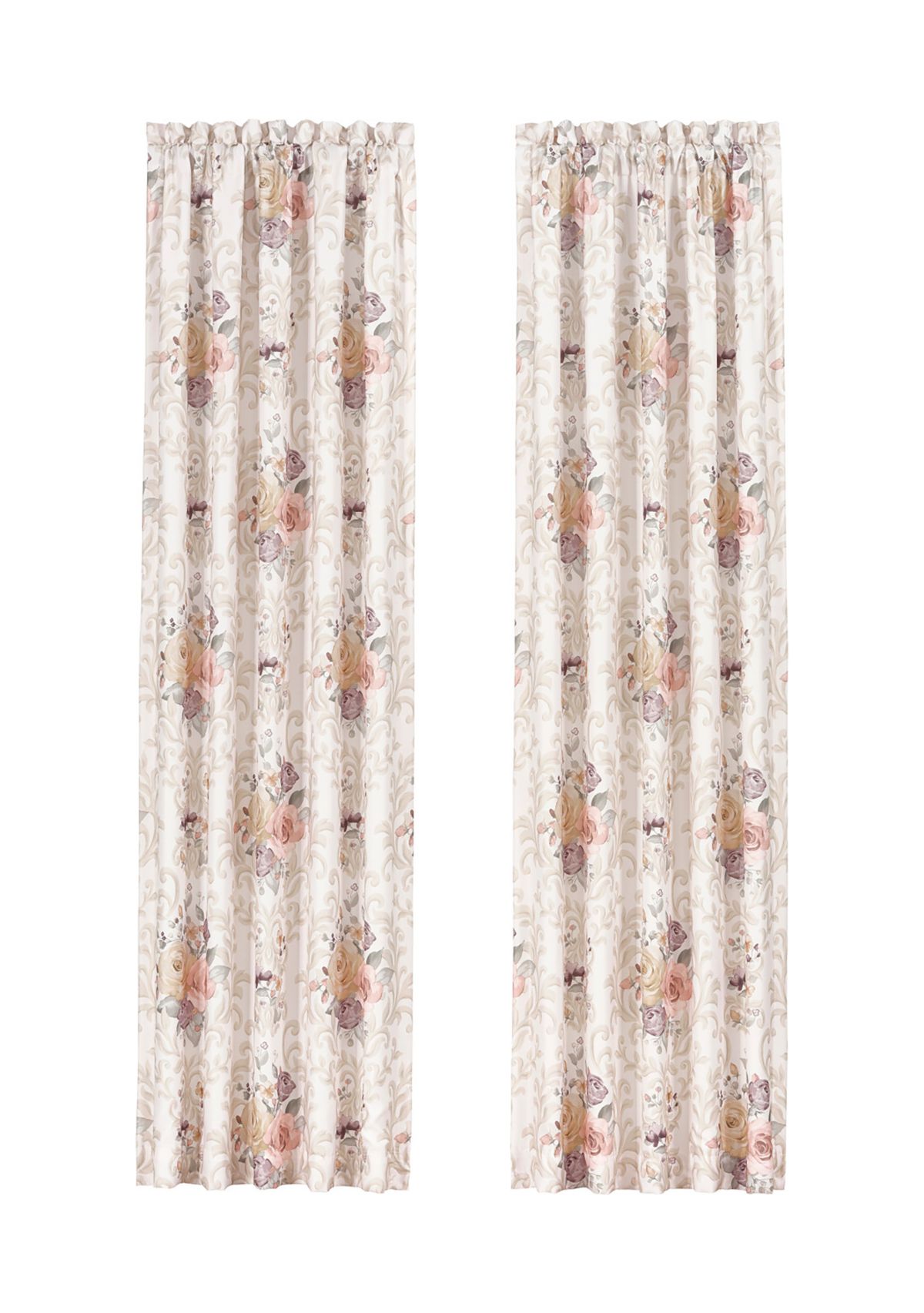 Chardonnay Drapery Panel Pair