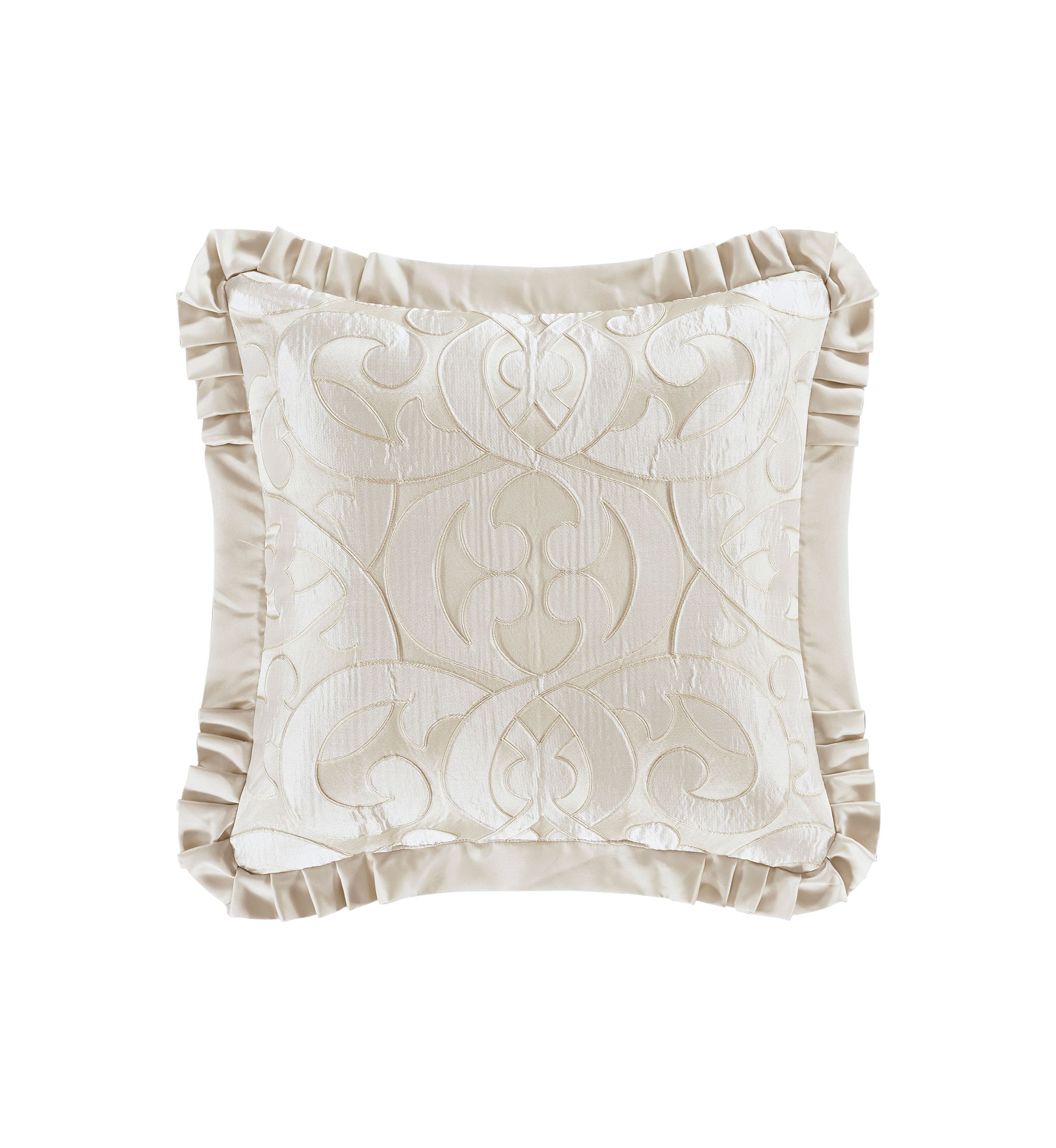 La Boheme 20" Square Embellished Decorative Throw Pillow