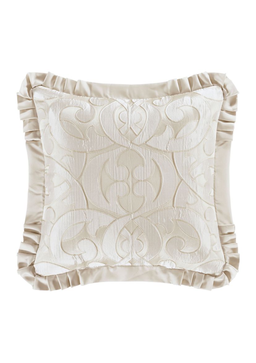 La Boheme 20" Square Embellished Decorative Throw Pillow