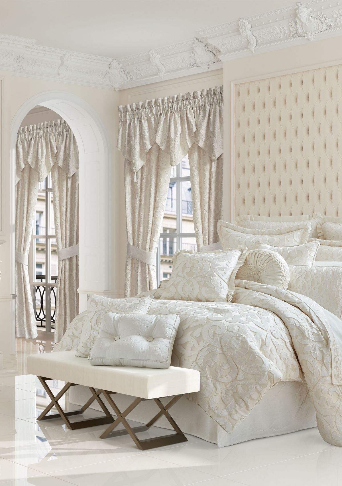 La Boheme 20" Square Embellished Decorative Throw Pillow