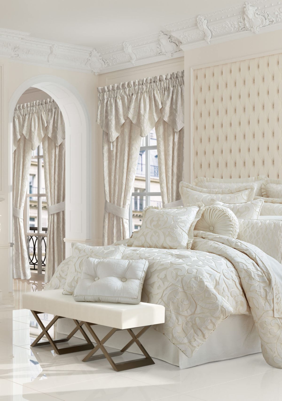 La Boheme 20" Square Embellished Decorative Throw Pillow