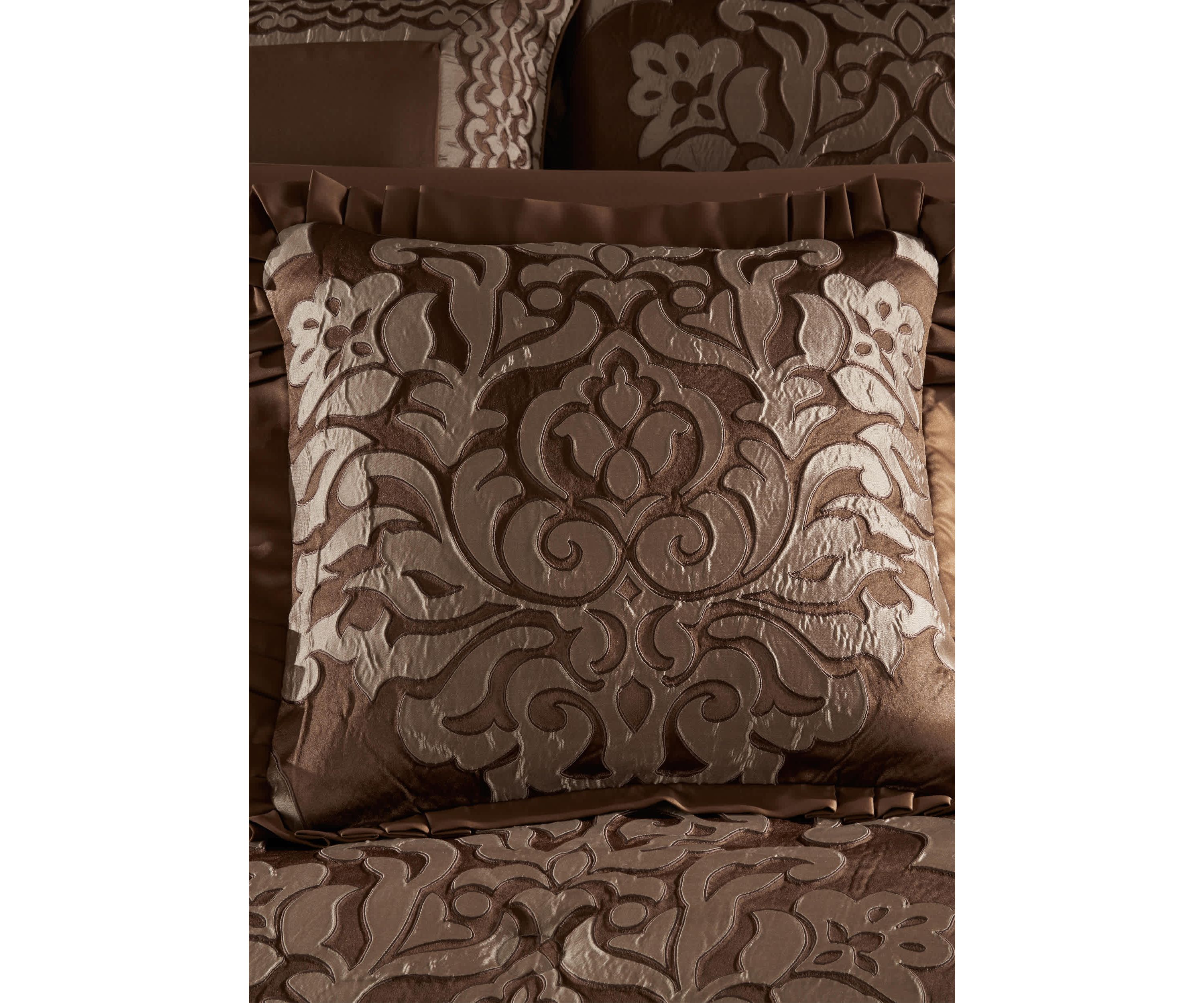 Surano 20" Square Embellished Decorative Throw Pillow