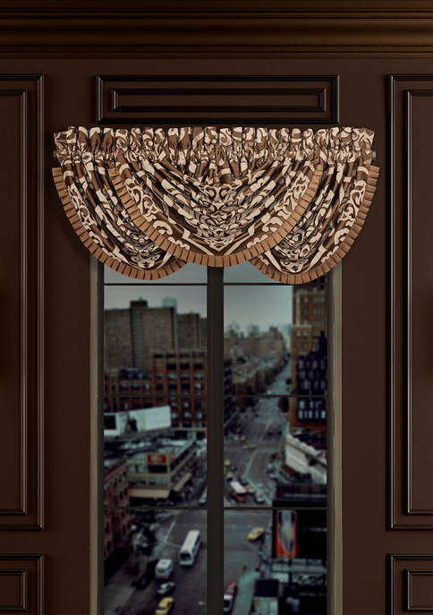 J. Queen New York Surano Copper Waterfall Valance