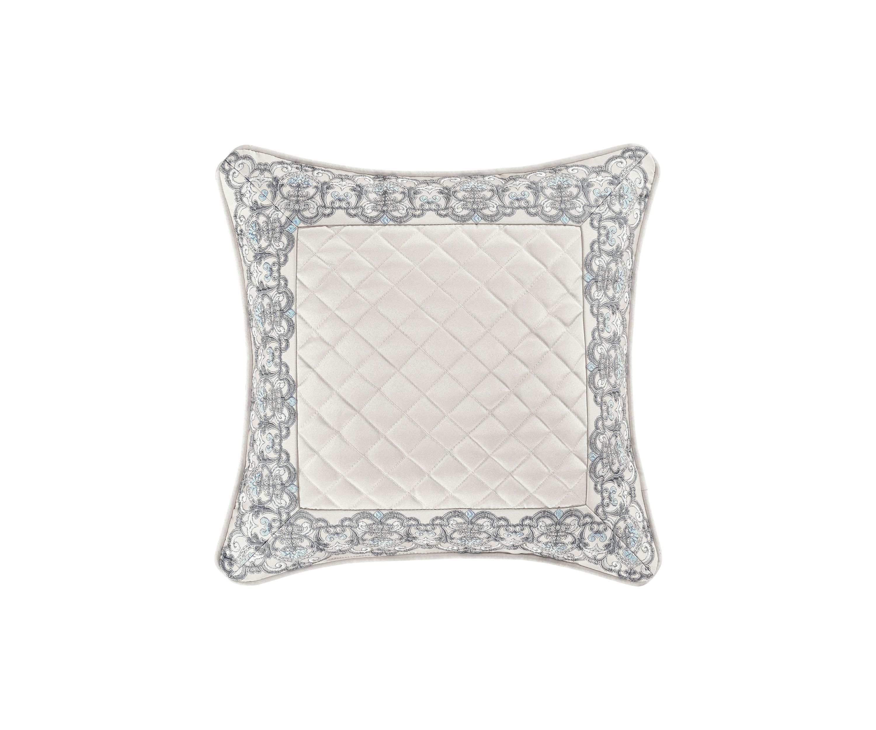 Adagio 18" Square Embellished Decorative Throw Pillow