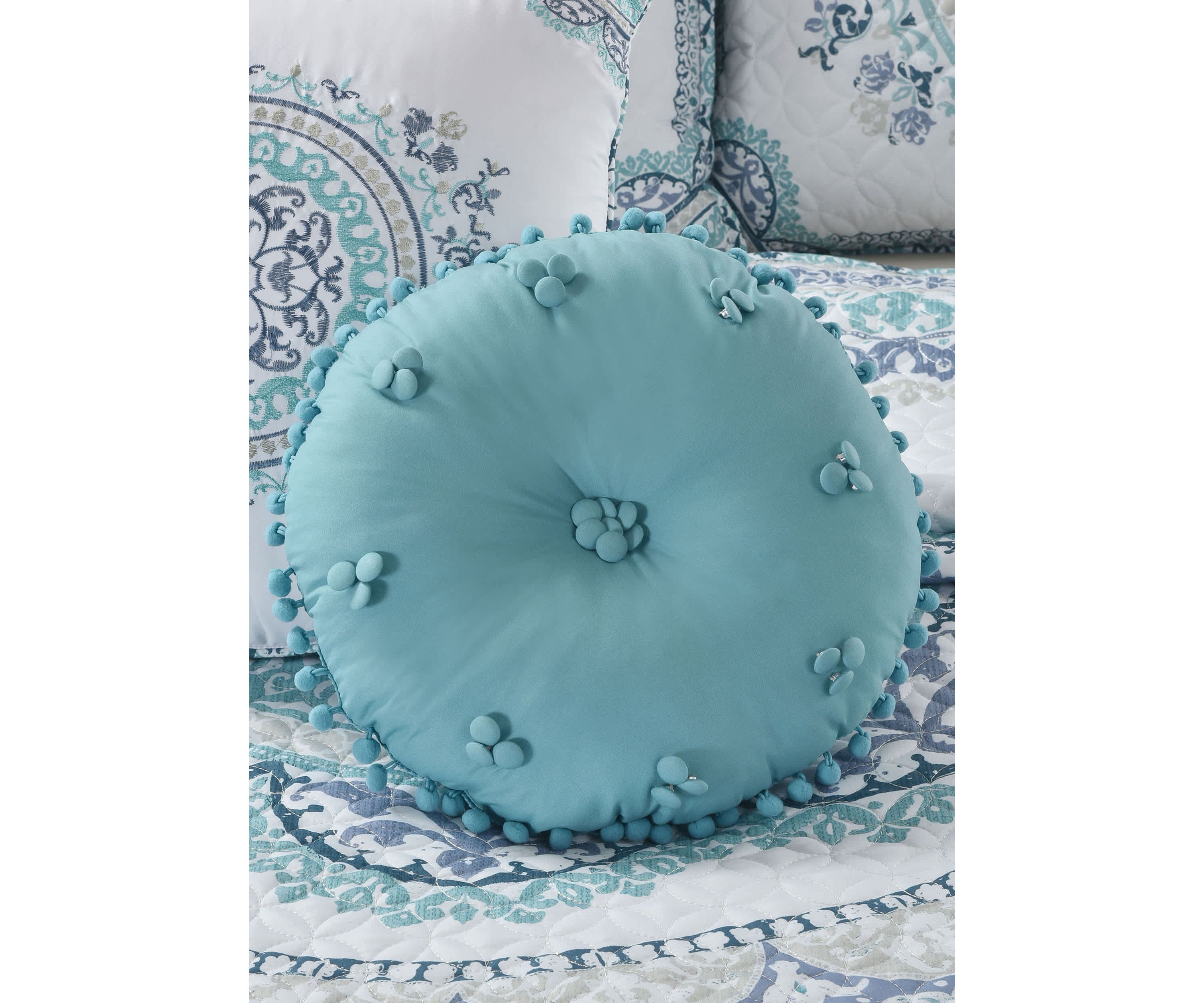 Afton Round Decorative Throw Pillow