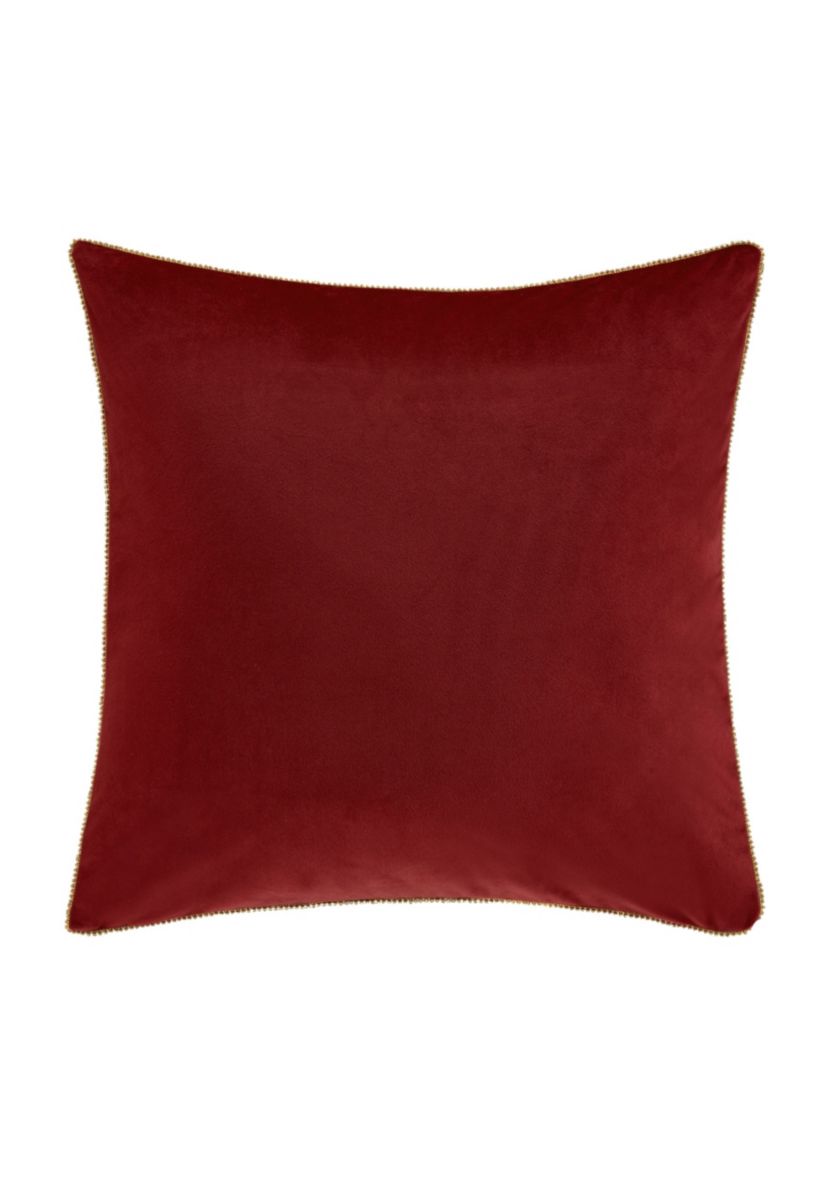 Noelle 18" Square Embellished Decorative Throw Pillow