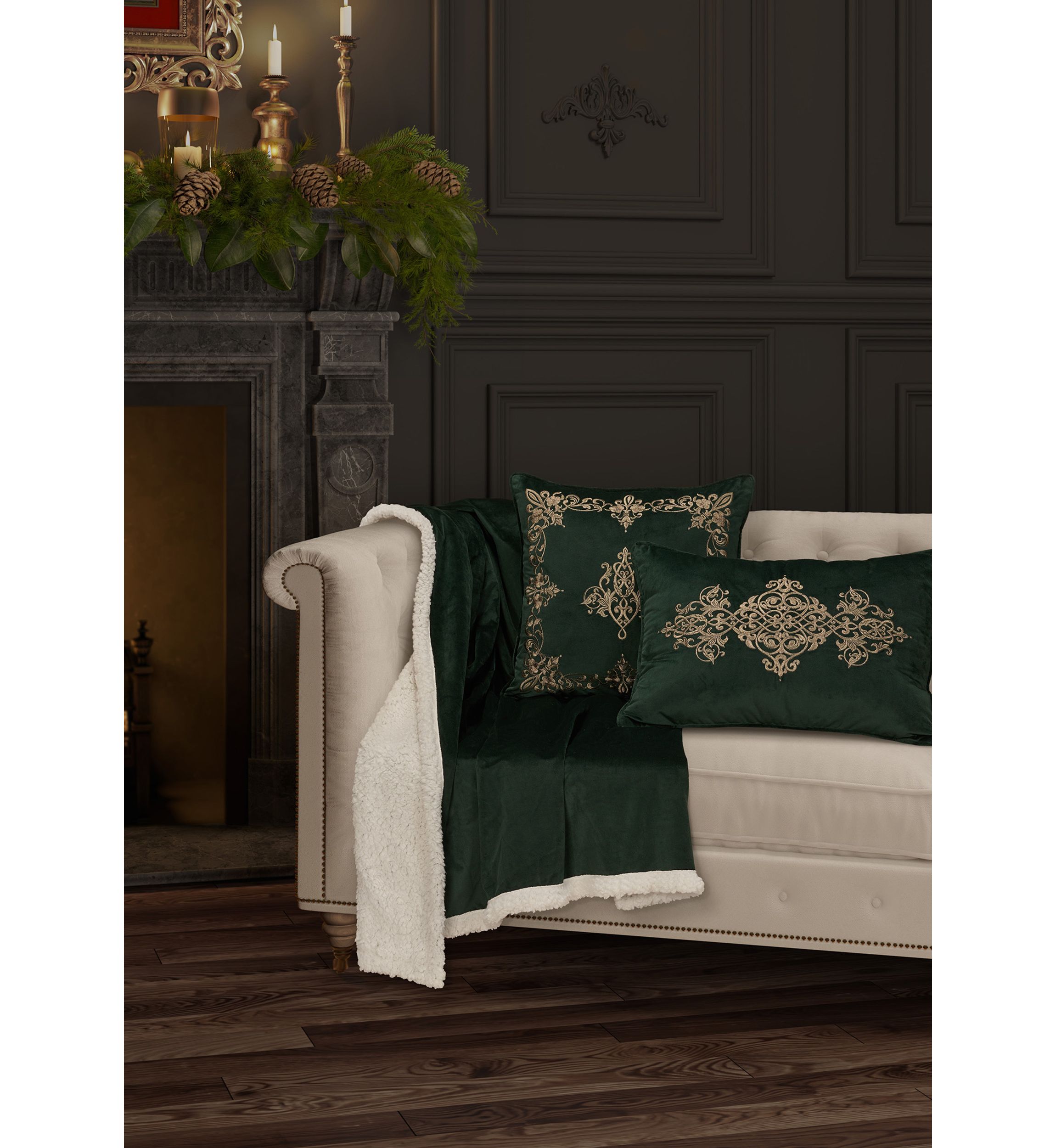 Noelle 18" Square Decorative Throw Pillow