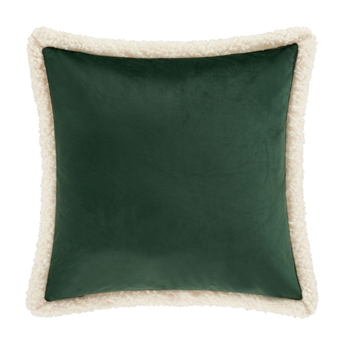 Casey Sherpa 18" Square Quilted Decorative Throw Pillow