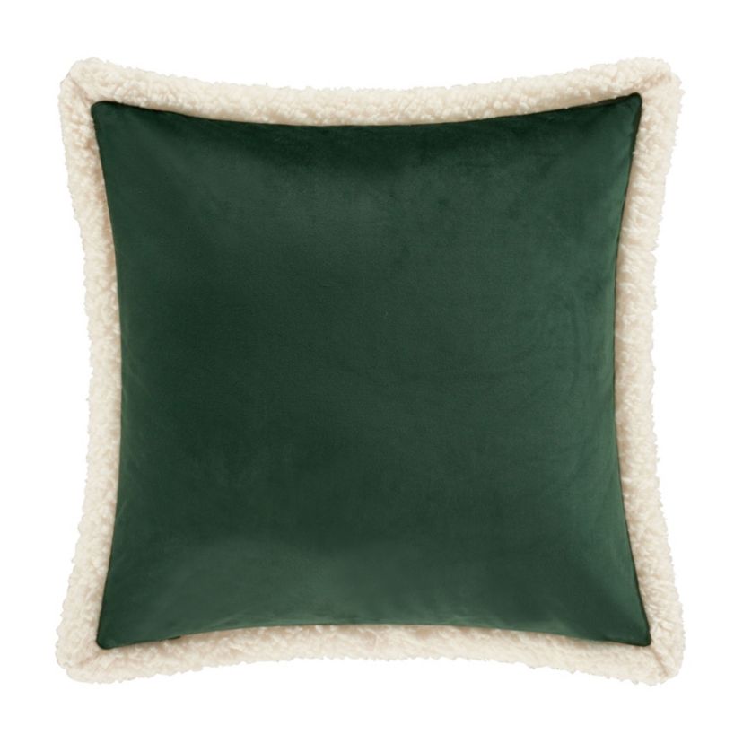 Casey Sherpa 18" Square Quilted Decorative Throw Pillow