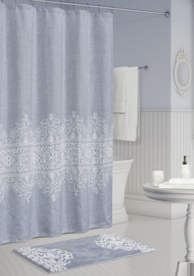 J. Queen New York Lauralynn Shower Curtain, Blue -  0193842134887