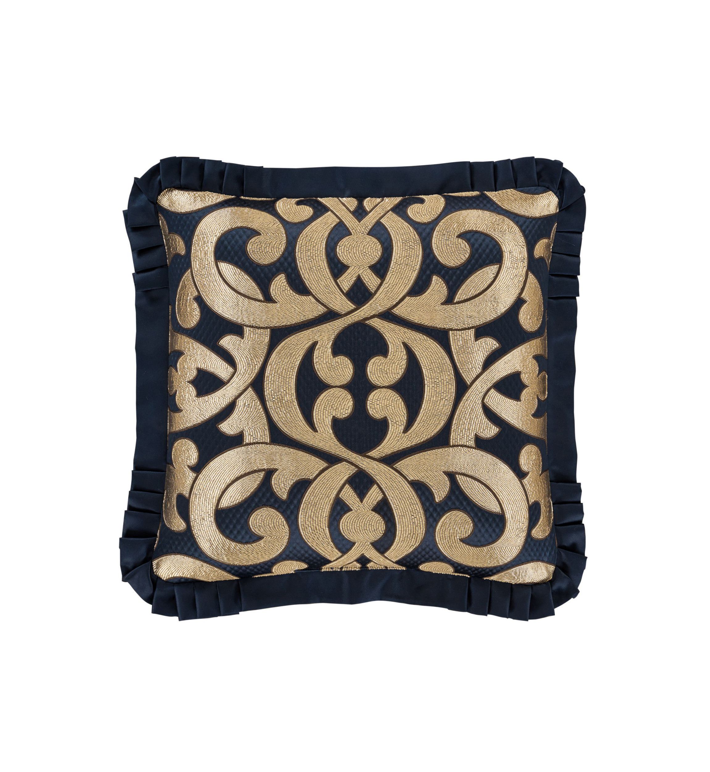 Biagio 20" Square Embellished Decorative Throw Pillow
