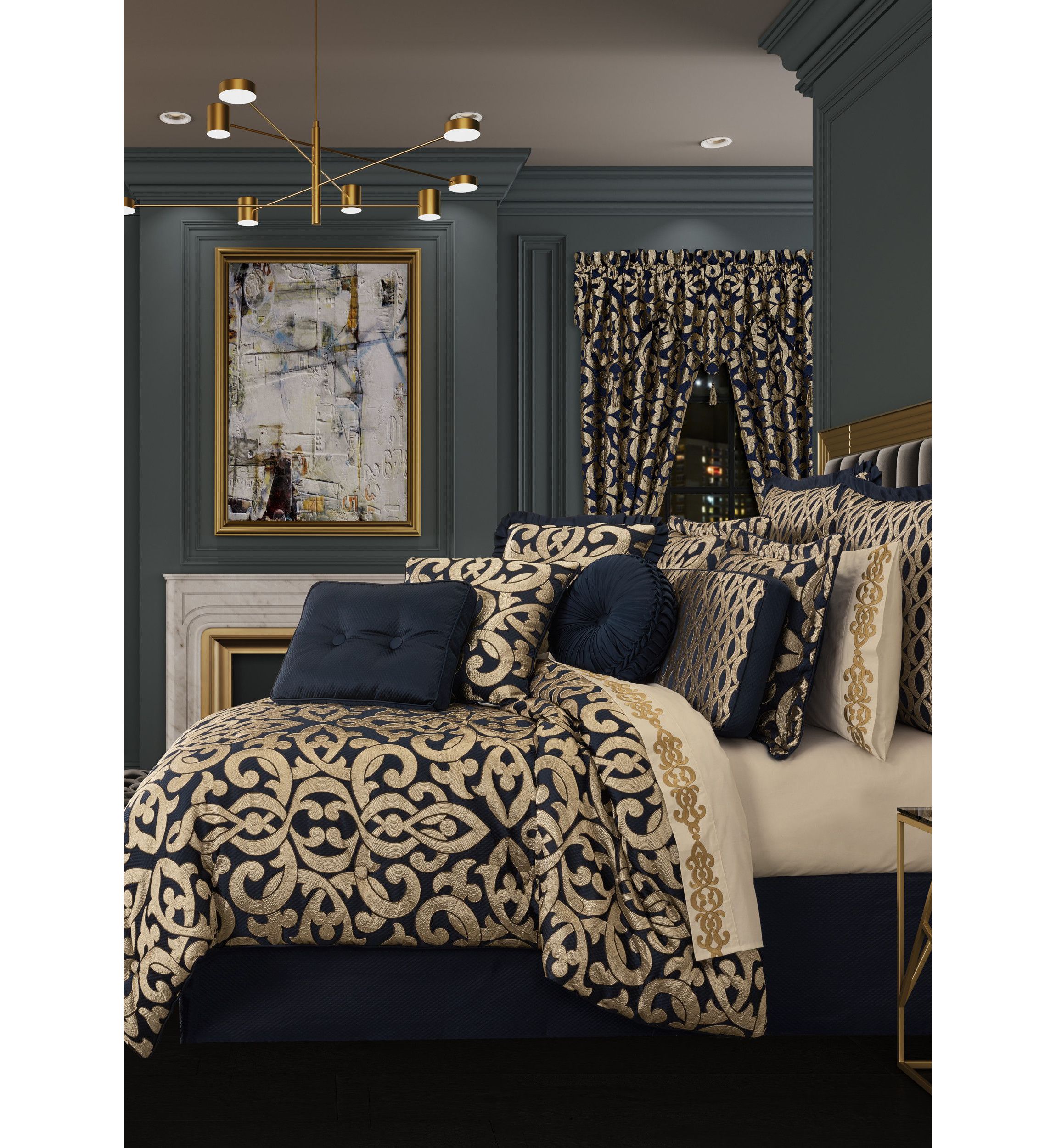 Biagio 20" Square Embellished Decorative Throw Pillow