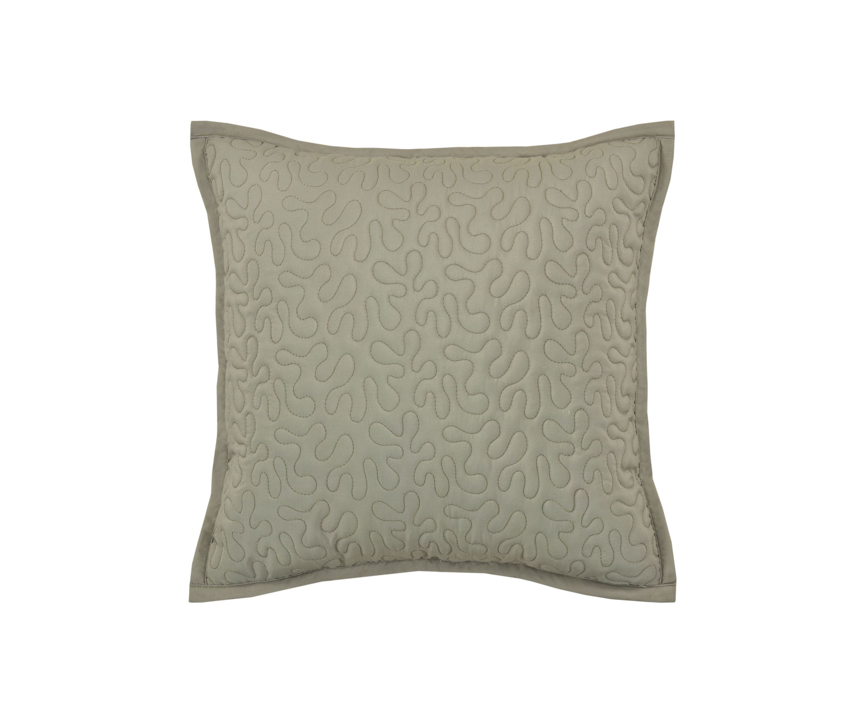 Evergreen 16" Square Quilted Decorative Throw Pillow