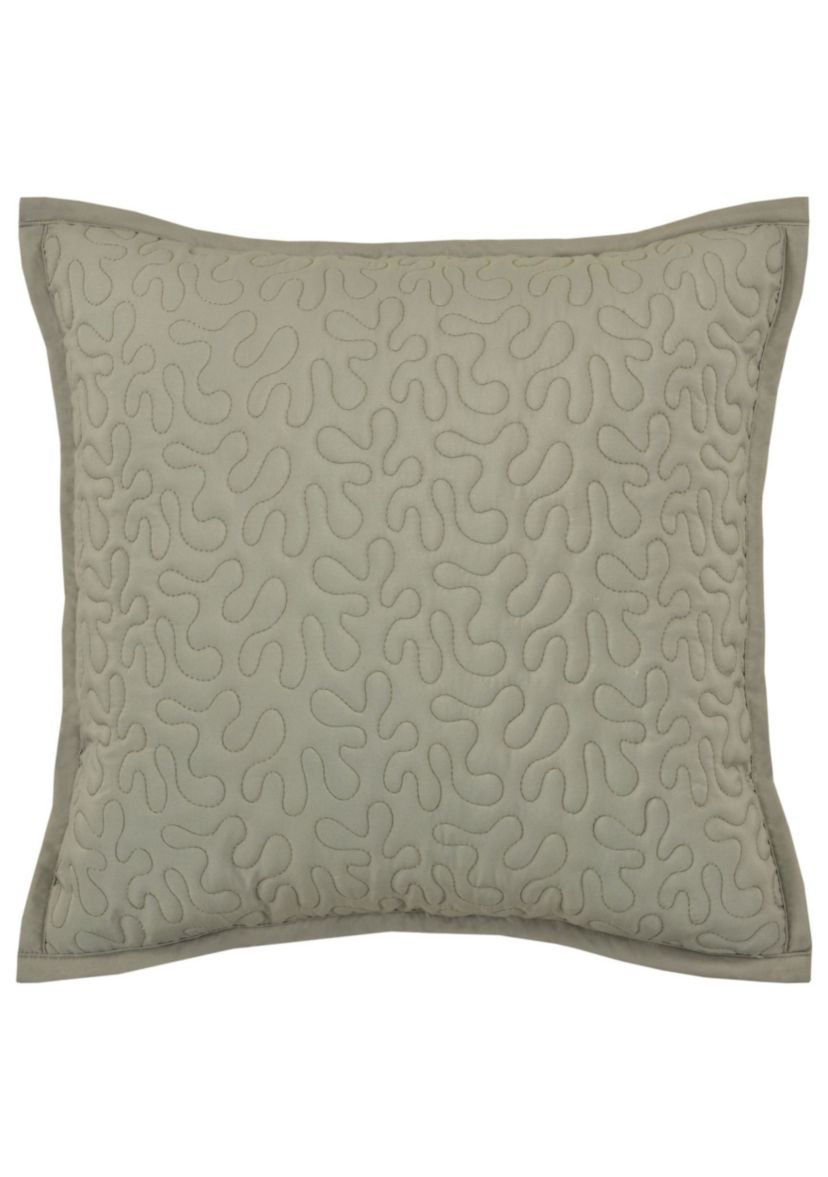 Evergreen 16" Square Quilted Decorative Throw Pillow