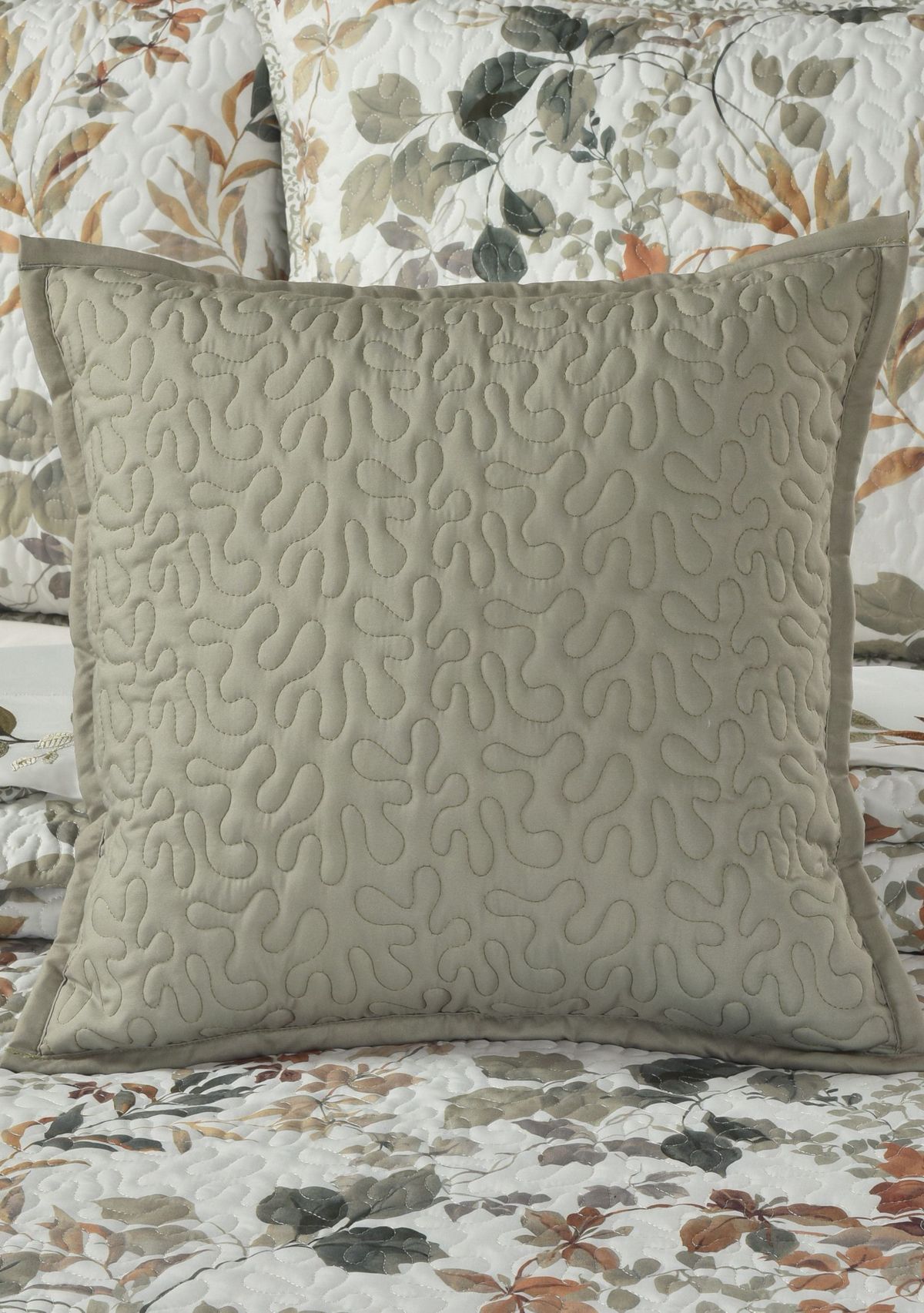 Evergreen 16" Square Quilted Decorative Throw Pillow