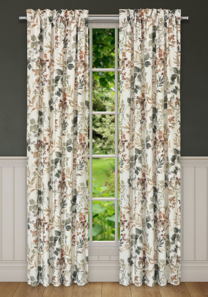 Evergreen Drapery Panel Pair