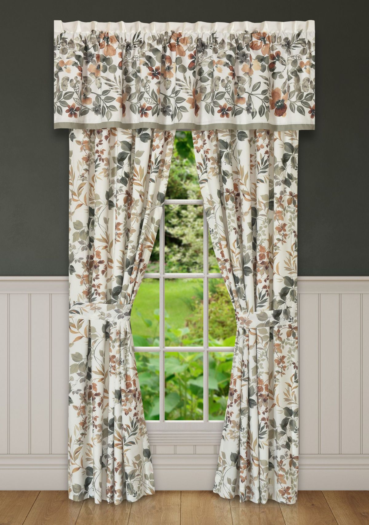 Evergreen Drapery Panel Pair