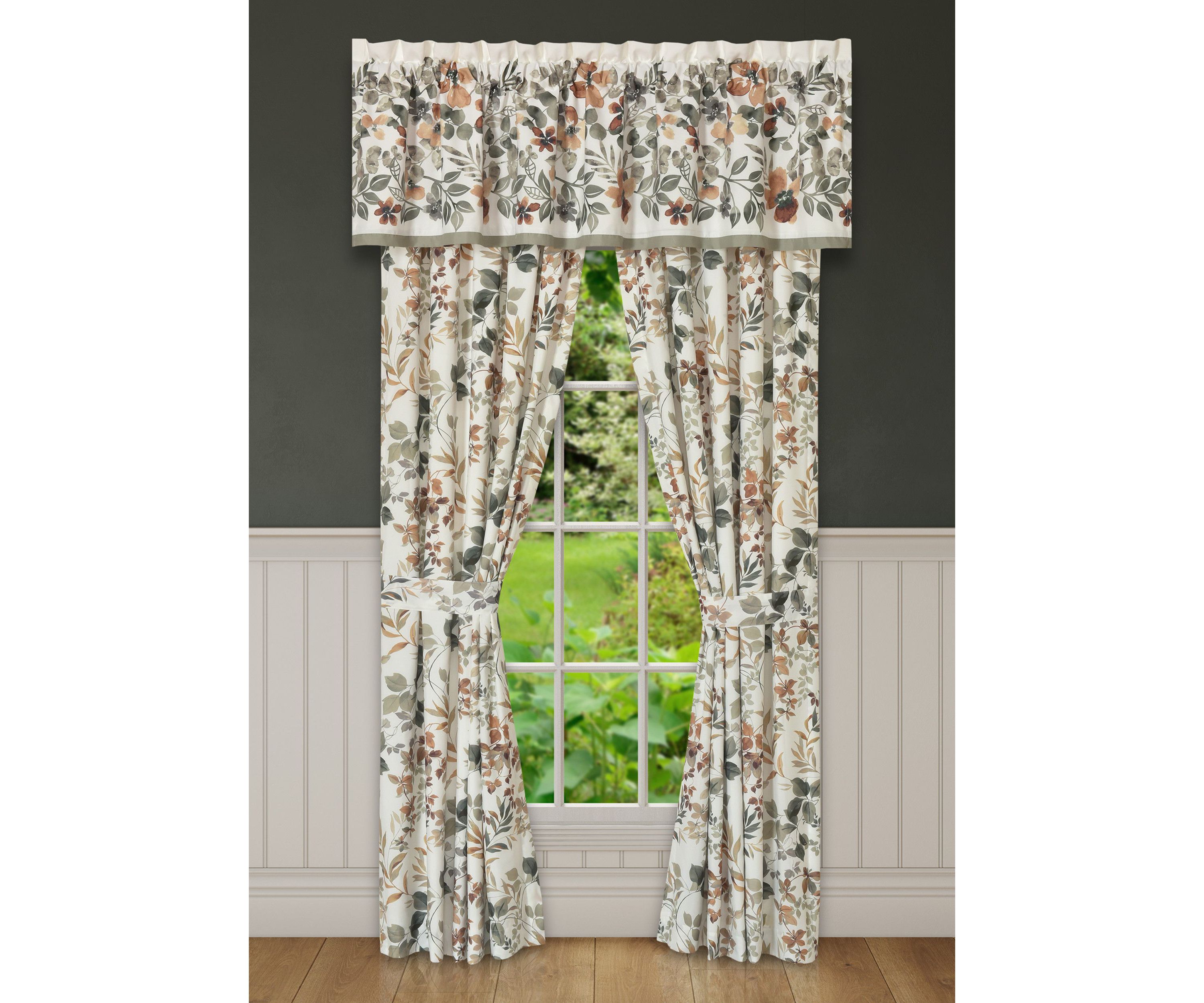 Evergreen Drapery Panel Pair