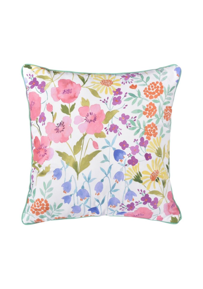 Jules 18" Square Quilted Decorative Throw Pillow