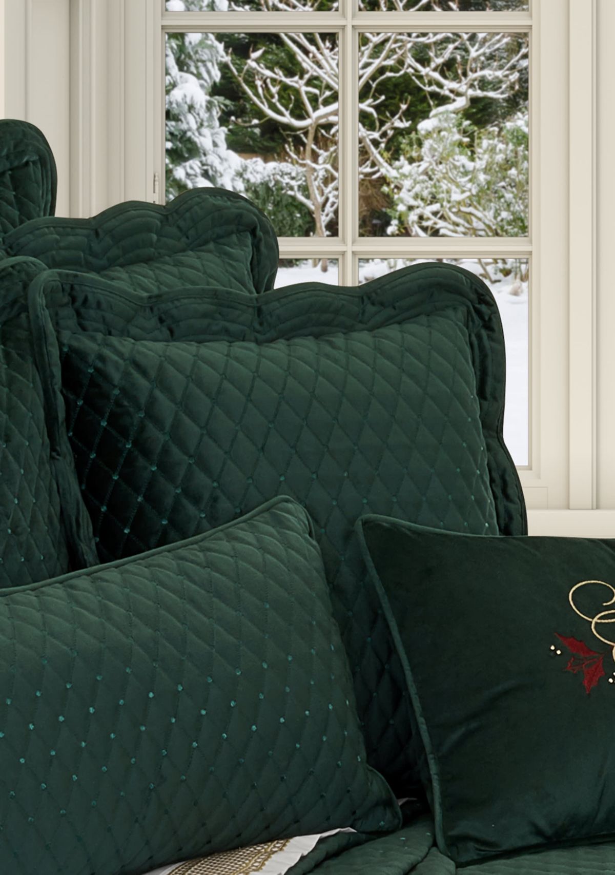 Marissa 18" Square Quilted Decorative Throw Pillow
