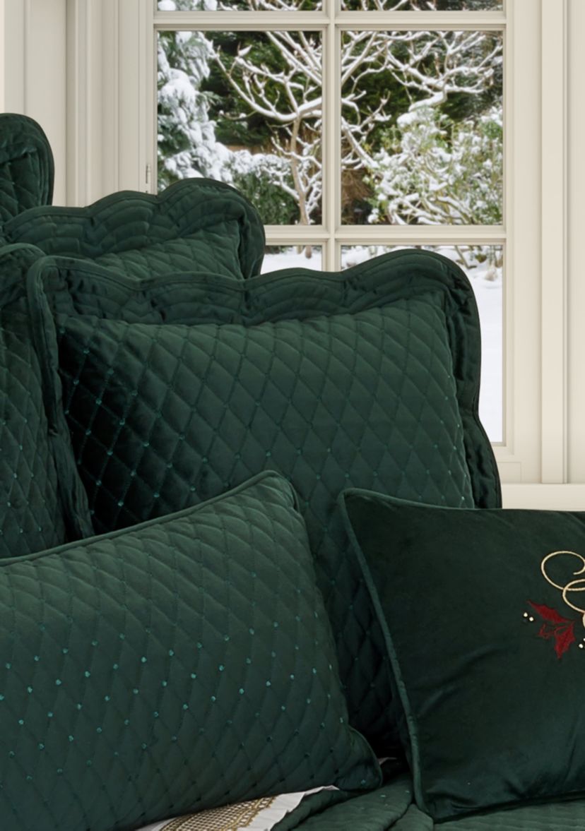 Marissa 18" Square Quilted Decorative Throw Pillow
