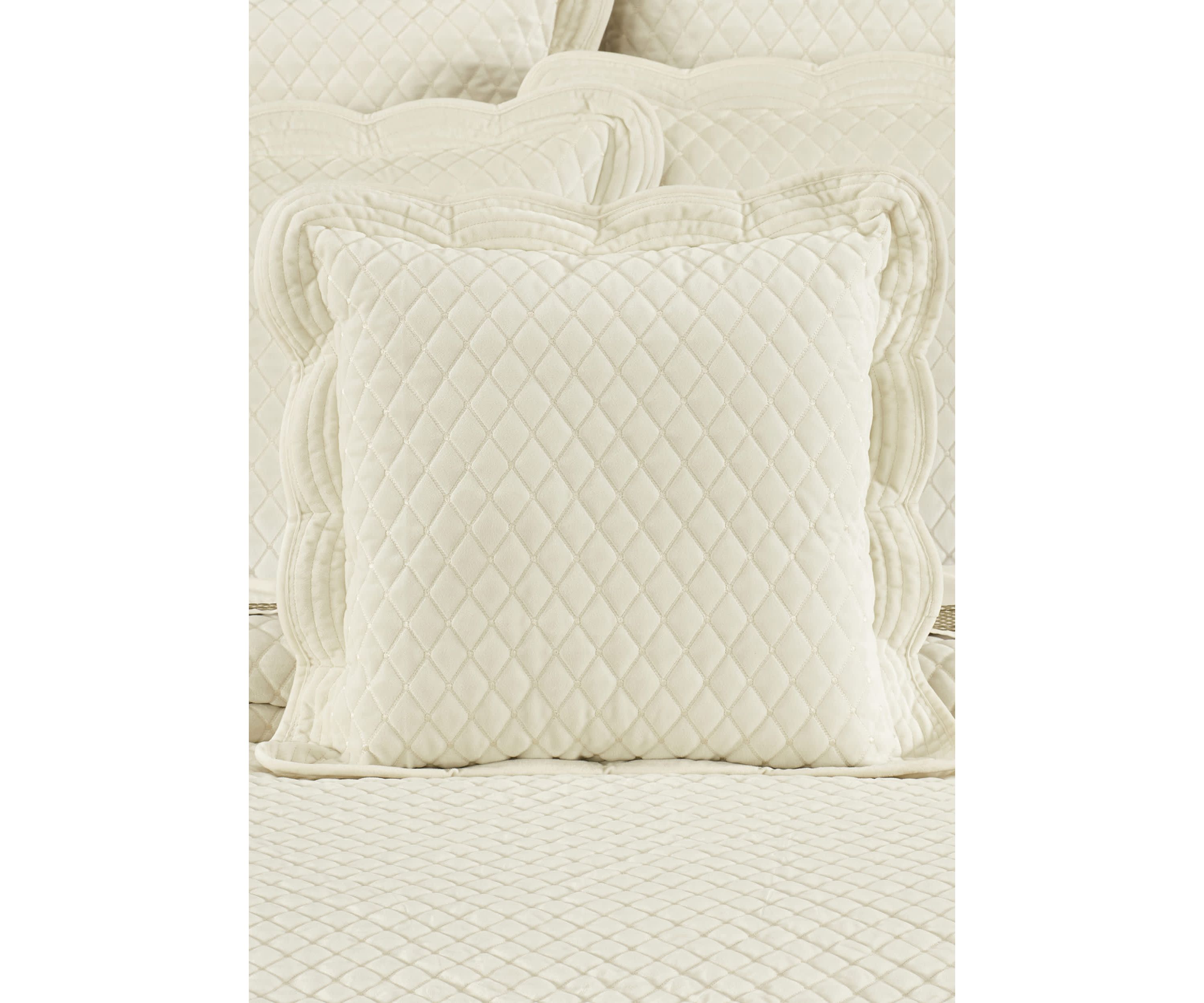 Marissa 18" Square Quilted Decorative Throw Pillow