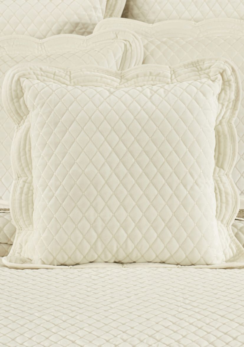 Marissa 18" Square Quilted Decorative Throw Pillow