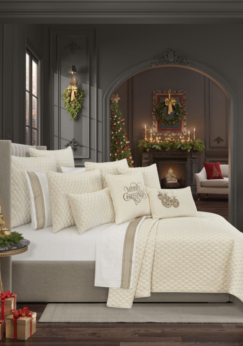 Grandeur Quilted Boudoir Decorative Throw Pillow