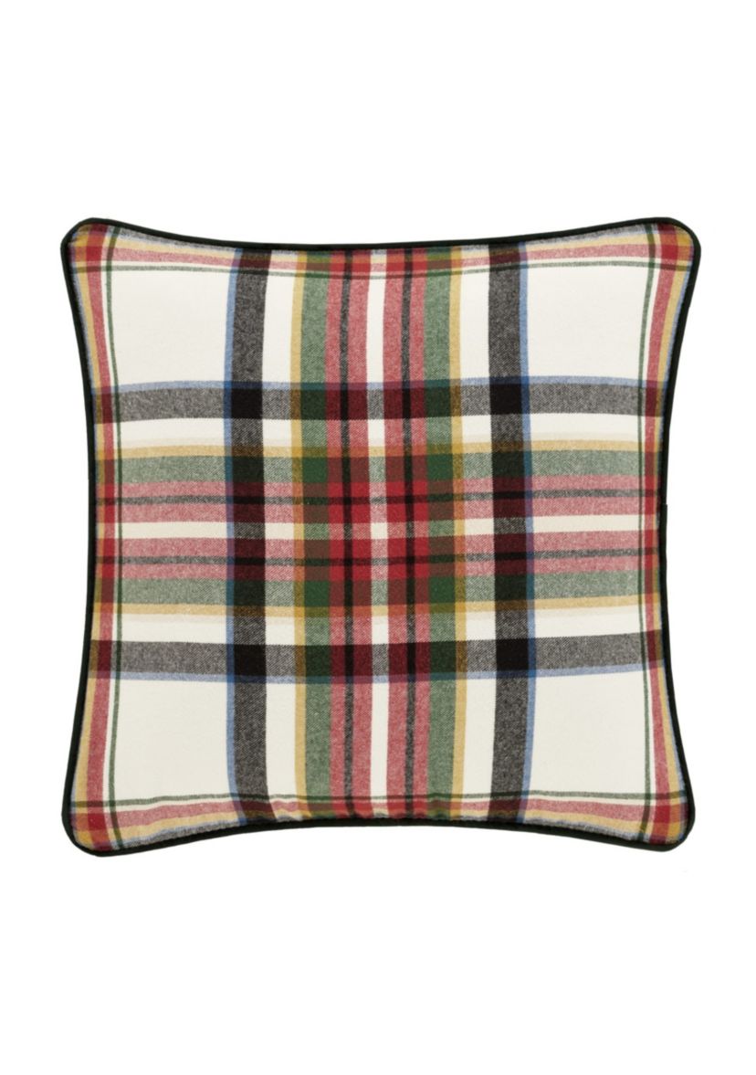 Christopher Plaid 20" Square Decorative Throw Pillow