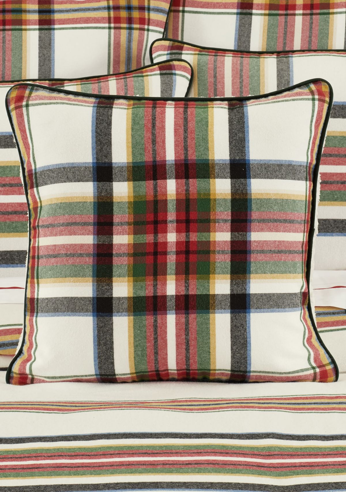 Christopher Plaid 20" Square Decorative Throw Pillow