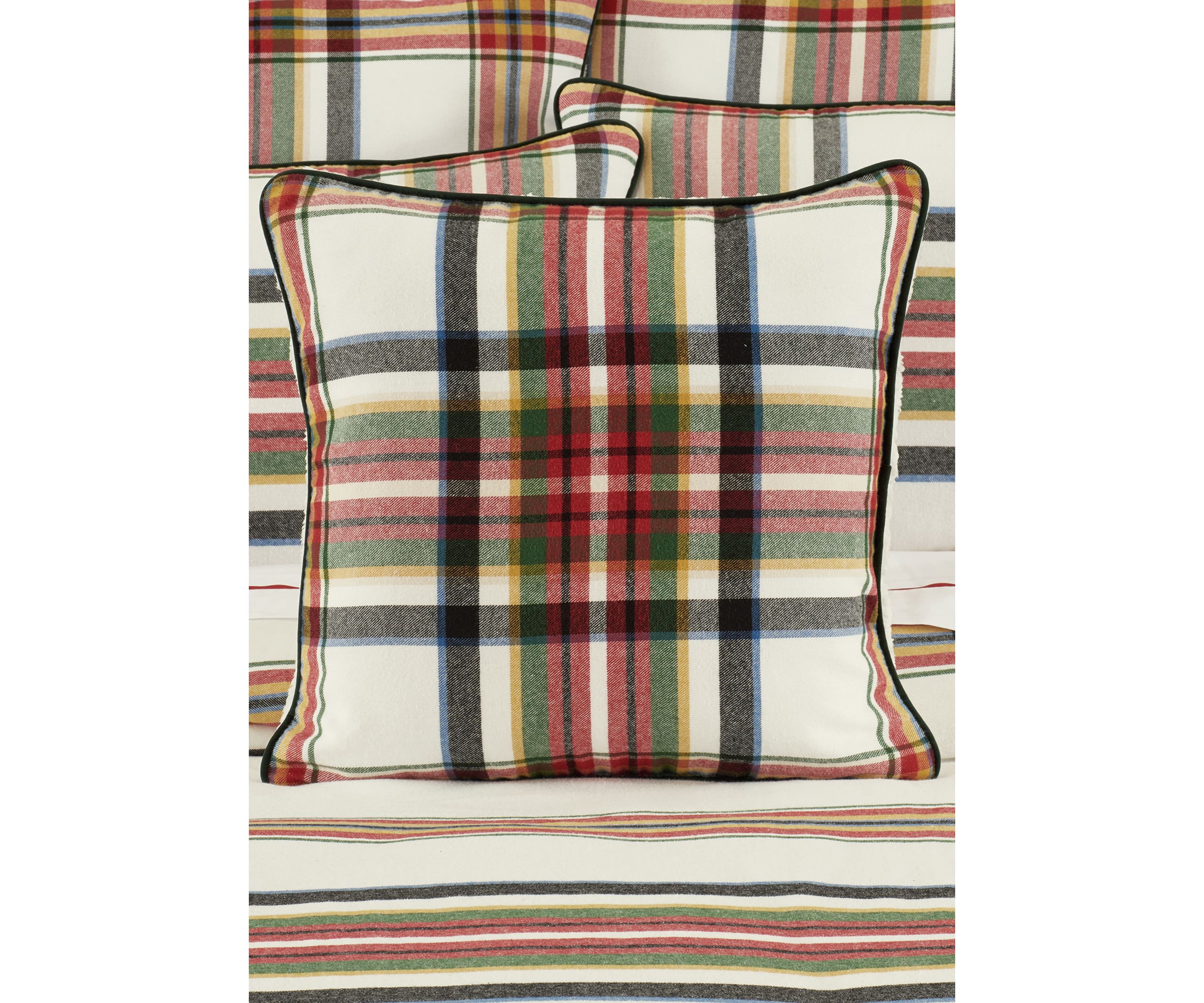 Christopher Plaid 20" Square Decorative Throw Pillow