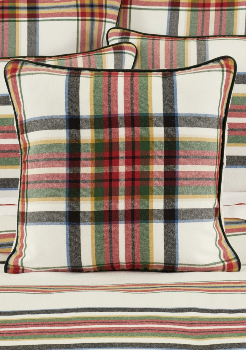 Christopher Plaid 20" Square Decorative Throw Pillow