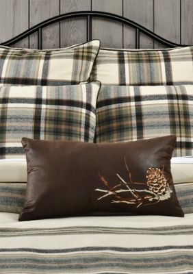 Five Queens Court Daniel Plaid Square Decorative Pillow, 18 x 18