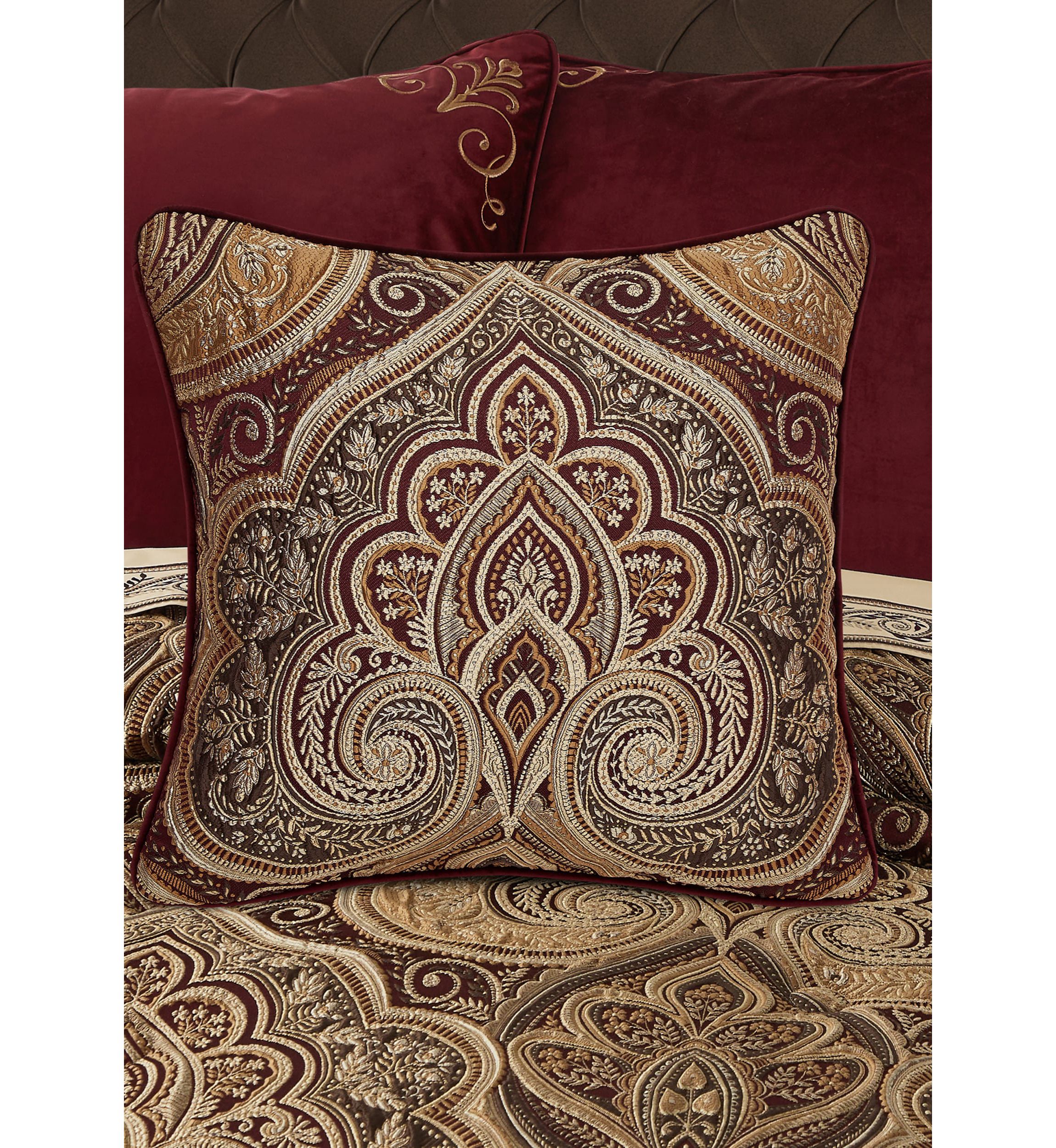 Bordeaux 20" Square Decorative Throw Pillow