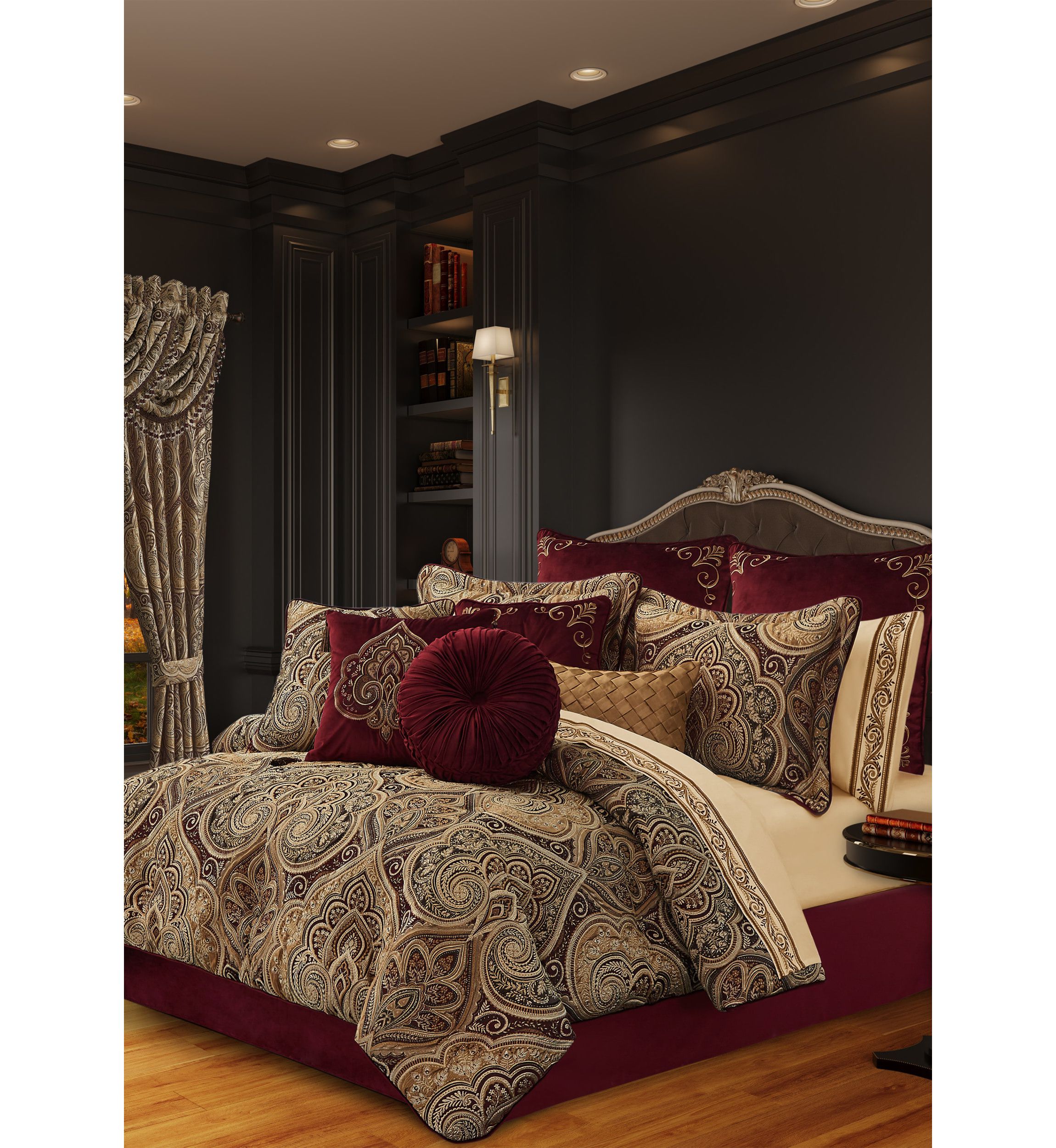 Bordeaux 20" Square Decorative Throw Pillow
