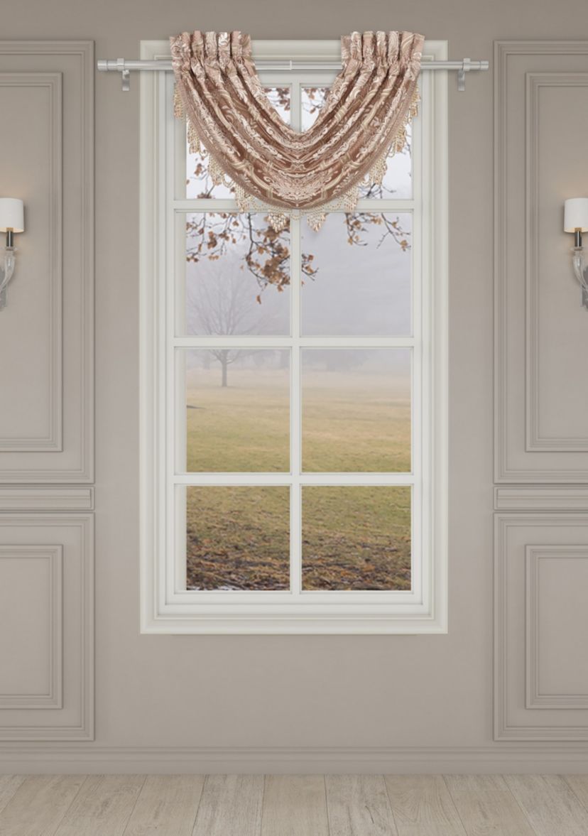 Rosewater Window Waterfall Valance