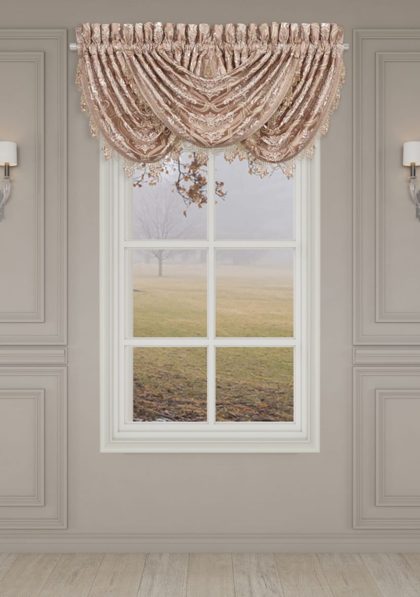 Rosewater Window Waterfall Valance